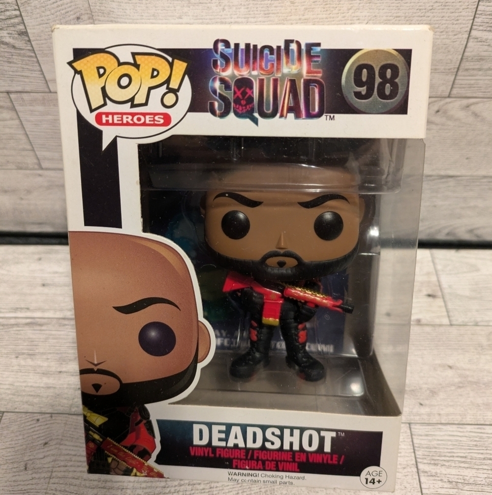 Funko Pop! Heroes Deadshot Figure - Red and Black - Picture 2 of 6